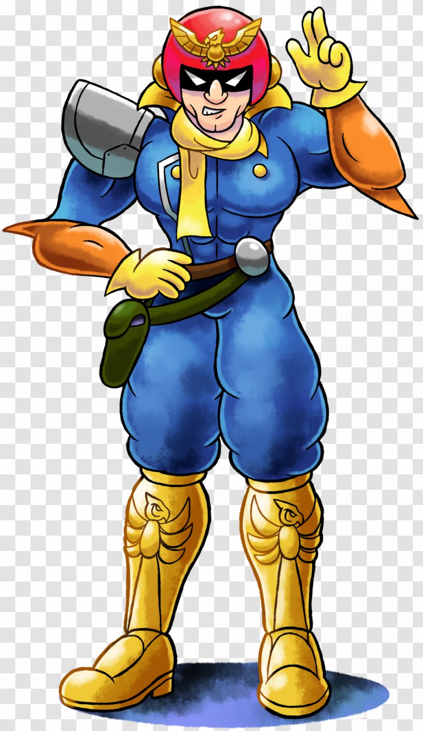 Mario & Luigi: Superstar Saga Captain Falcon Paper - Cartoon Transparent PNG