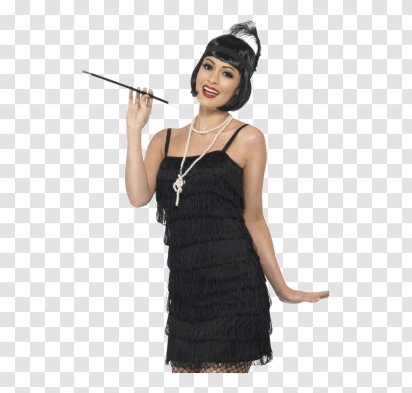 1920s Flapper Fashion Wig Clothing Sizes - Woman - Dress Transparent PNG