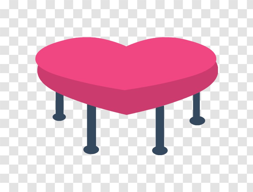 Coffee Tables Heart Valentine's Day Clip Art - Furniture Transparent PNG