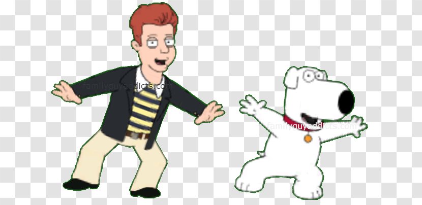 Brian Griffin Rickrolling Never Gonna Give You Up Clip Art - Silhouette - Family Transparent PNG