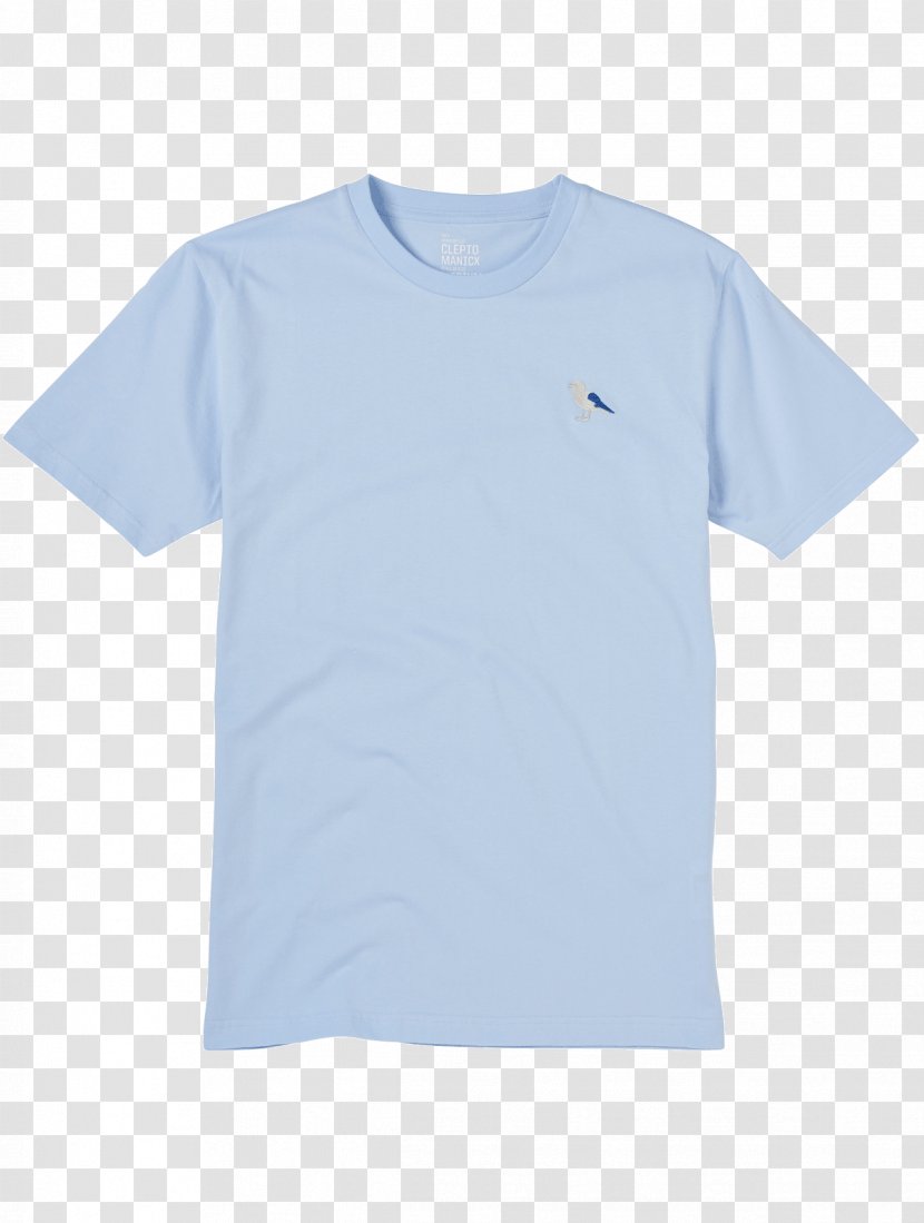 T-shirt Collar Clothing Crew Neck - Baby Blue - Light Shirt Transparent PNG