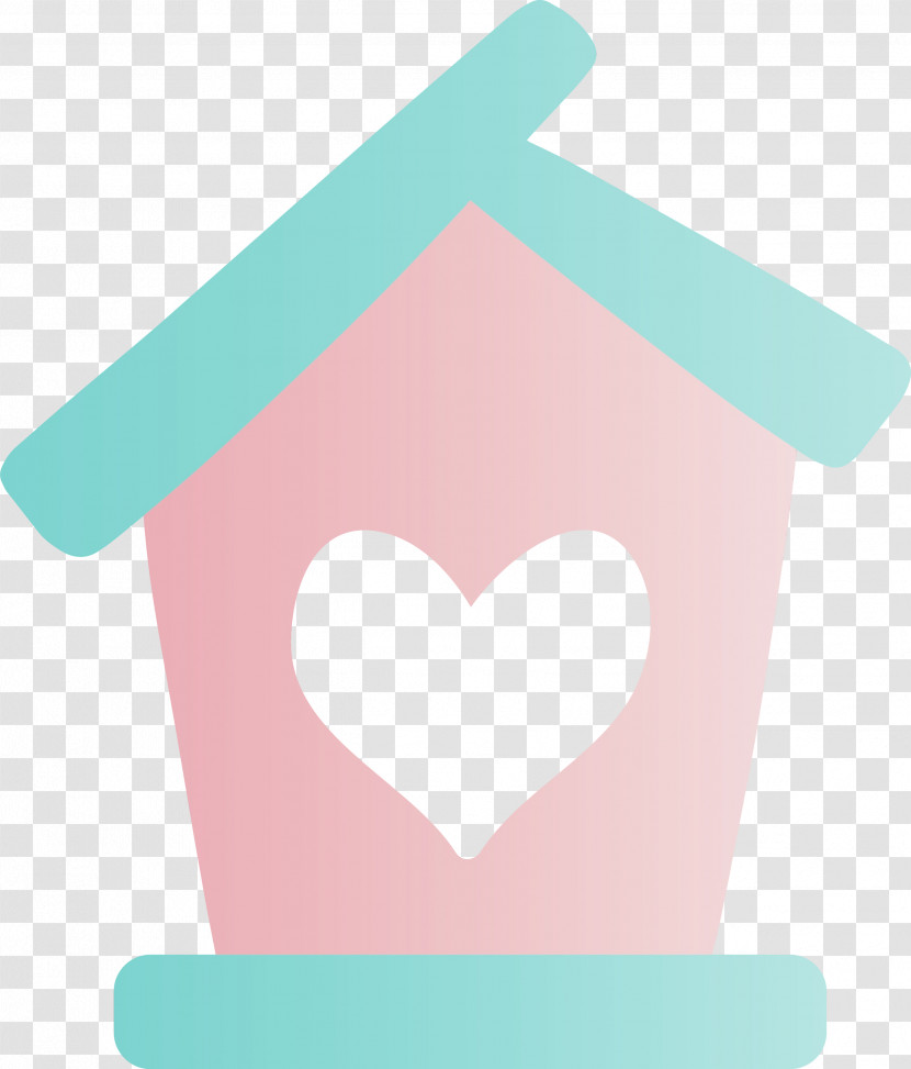 Turquoise Pink Teal Heart Transparent PNG