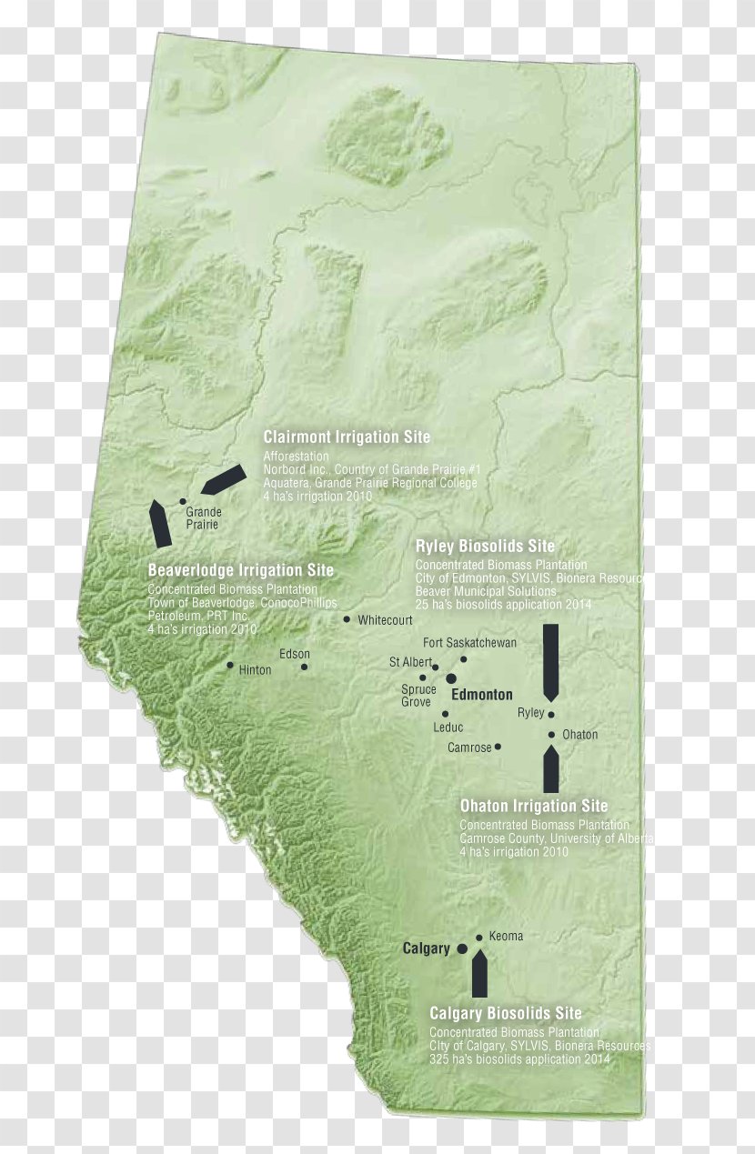 Alberta Map Prairies Ecozone Diagram Network Topology - Intranet - Organic Waste Transparent PNG