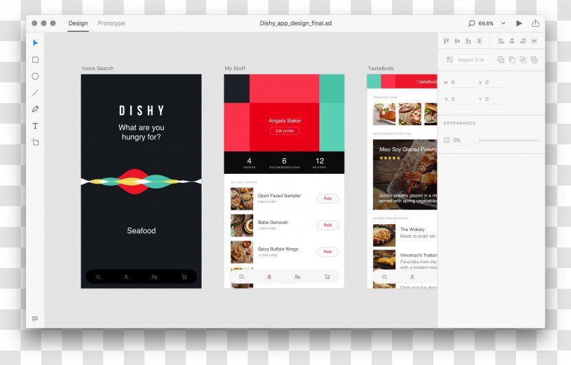 Adobe XD Prototype Creative Cloud Experience Design - User Interface - Buffalo Wings Transparent PNG