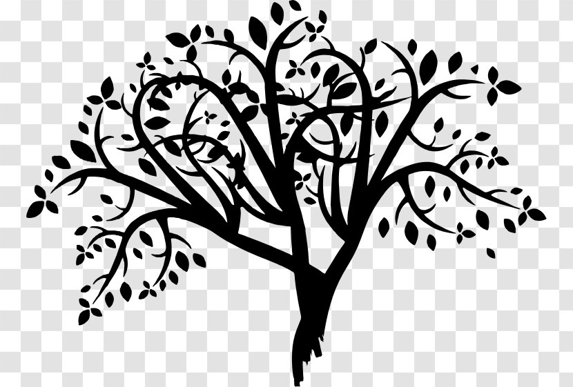 Tree Silhouette Clip Art - Organism - Leaf Branches Transparent PNG