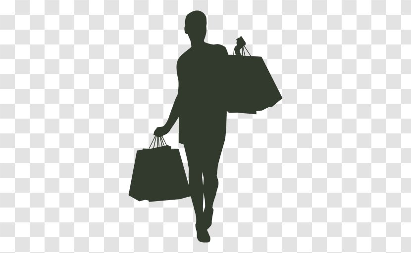 Silhouette Shopping Centre Bag Cart Transparent PNG