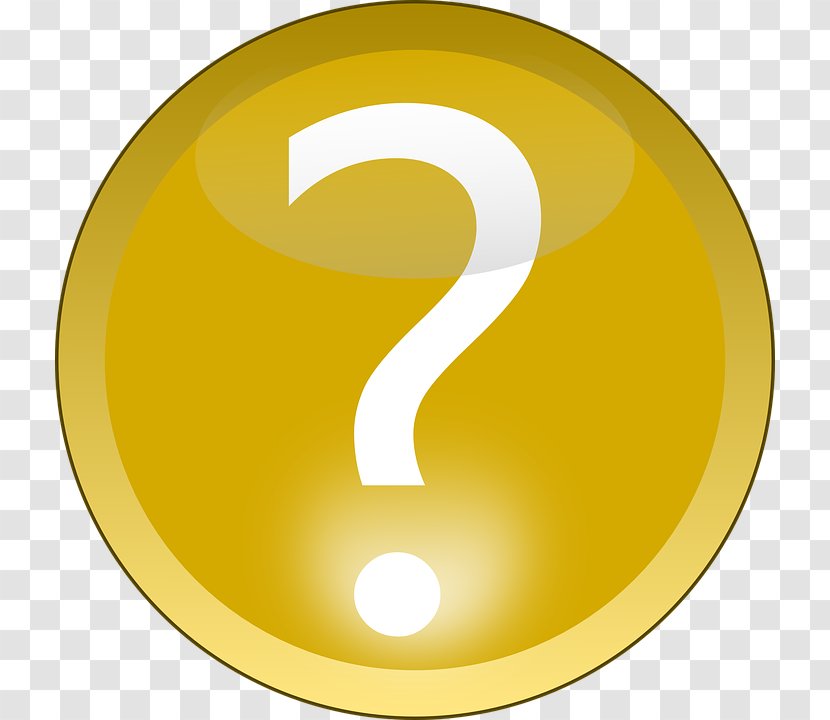 Button Icon Clip Art - Question Mark Transparent PNG