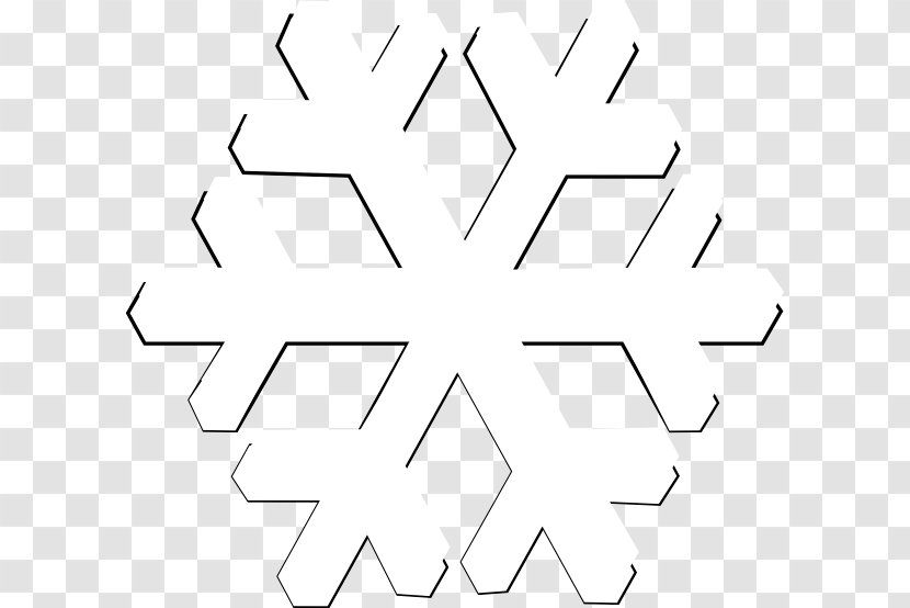 Black And White Point Angle Pattern - Number - Snowflake Image Transparent PNG