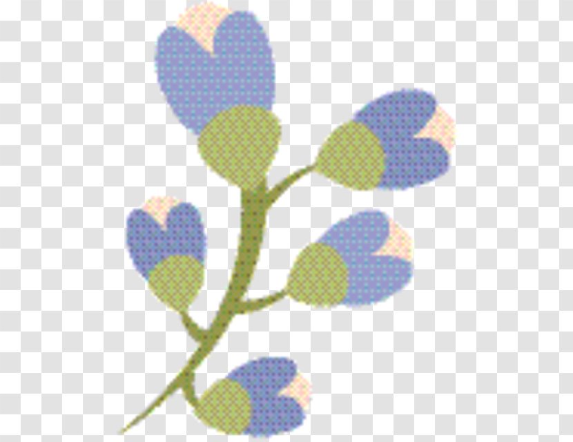Flower Heart - Blue - Plant Stem Branch Transparent PNG