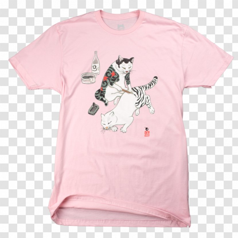 T-shirt Cat Tebori Clothing Tote Bag - Pen Pencil Cases - Lover T Shirt Transparent PNG