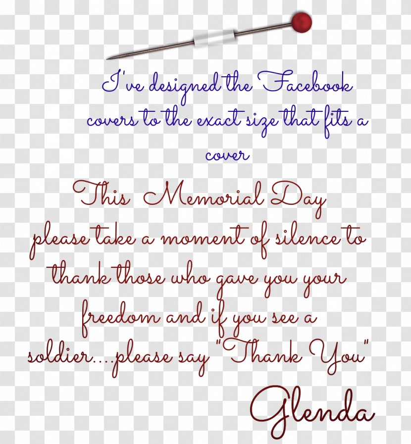 Memorial Day Veterans Itsourtree.com Thank You For Coming To My World - Food - Sale Transparent PNG