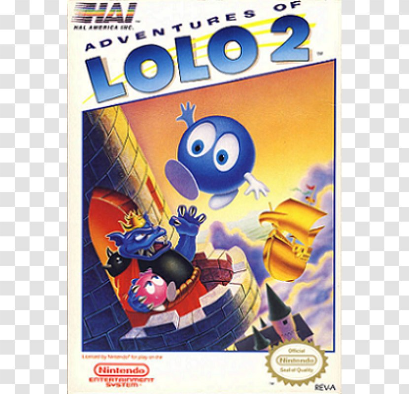 Adventures Of Lolo 2 3 Aighina No Yogen: From The Legend Balubalouk Nintendo Entertainment System - Toy Transparent PNG