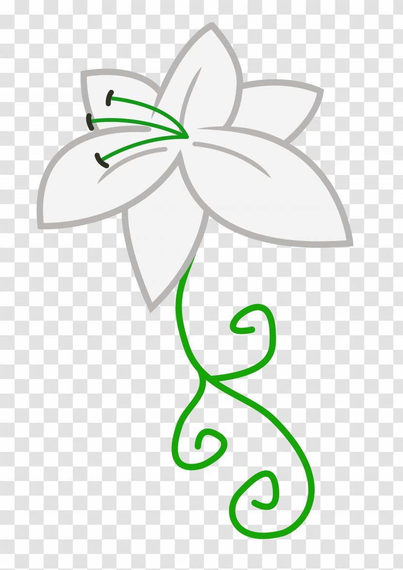 Petal White Line Art Leaf Clip - Flower Transparent PNG