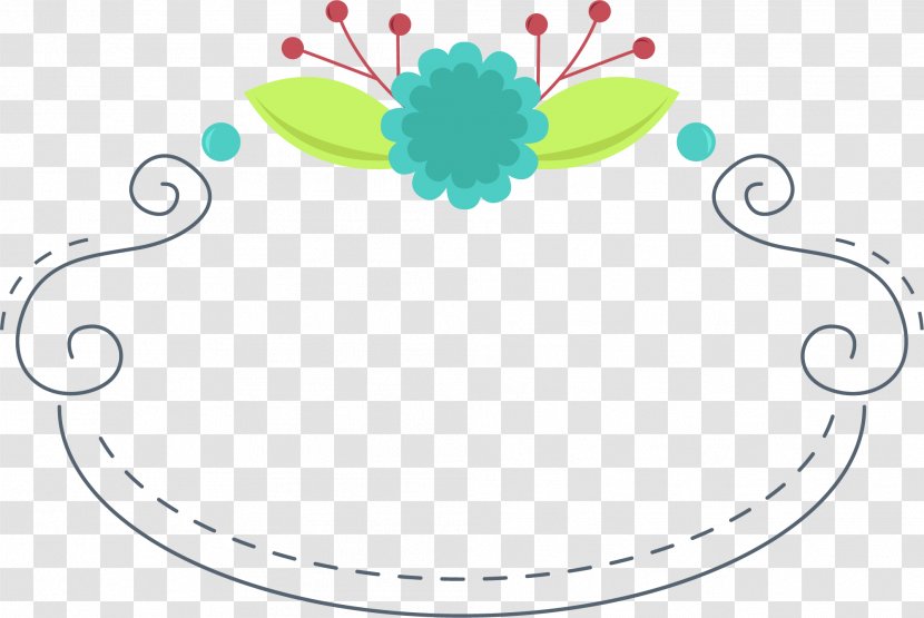 Small Fresh Green Leaf Border Label - Material - Area Transparent PNG