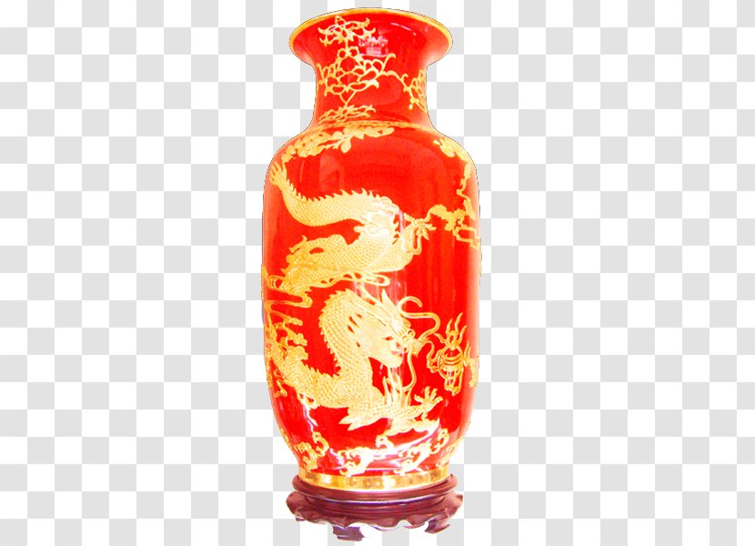 Vase Ceramic - Pixel - Dragon Huaping Transparent PNG