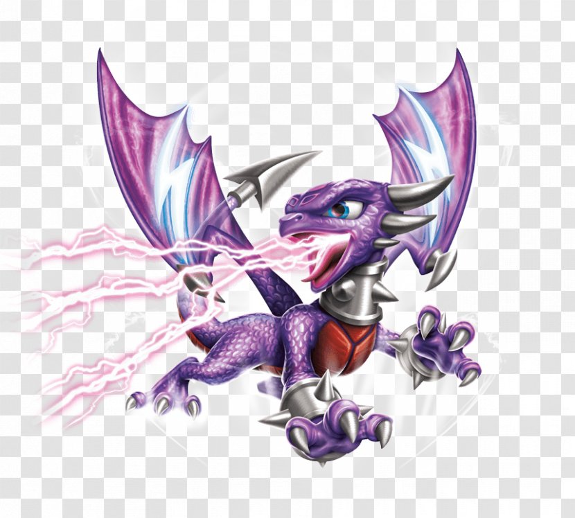 Rendering Dragon Wiki Cartoon - Purple - Skylanders Swap Force Transparent PNG