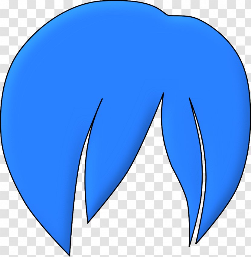 Blue Hair Hairstyle Clip Art - Tree - Colored Transparent PNG