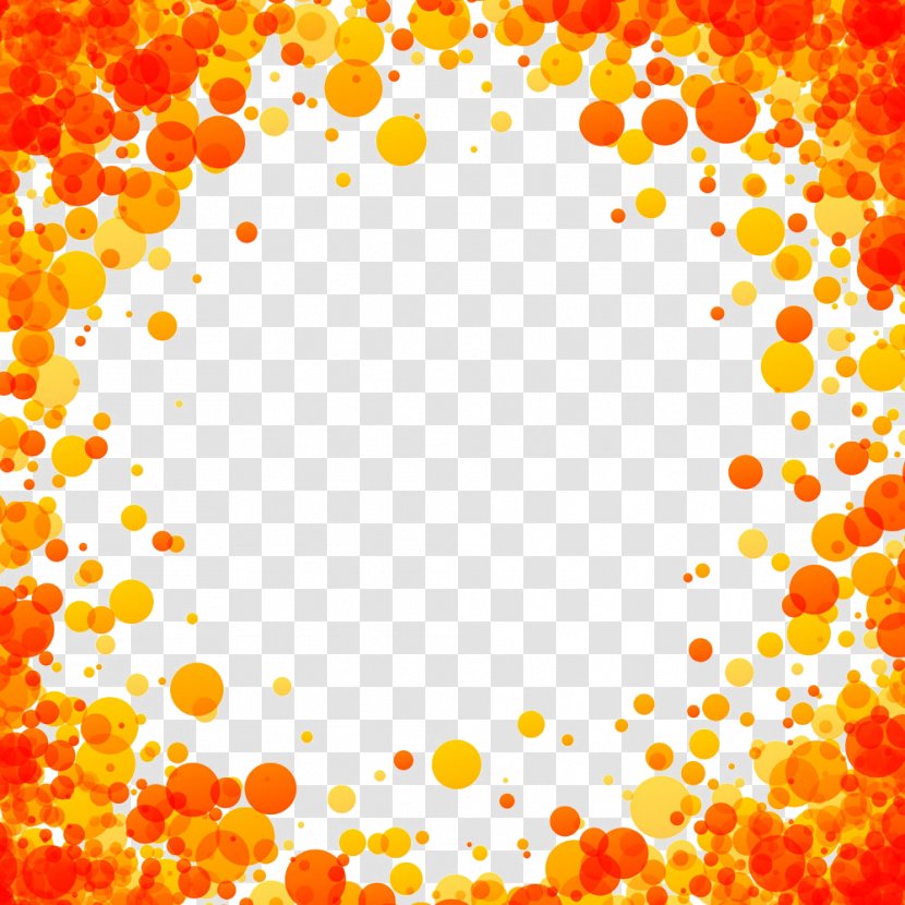 Picture Frame Illustration - Color - Small Round Orange Transparent PNG