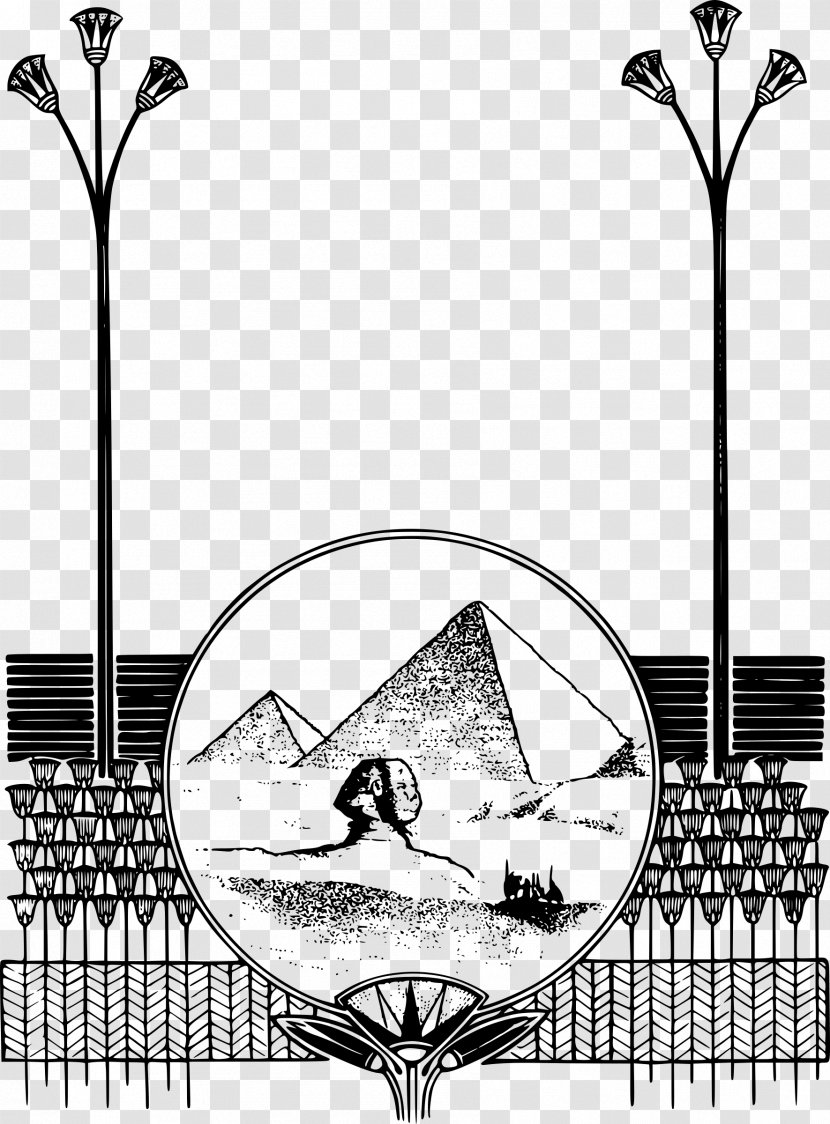 Egyptian Pyramids Ancient Egypt Picture Frames Clip Art - History - Border Transparent PNG
