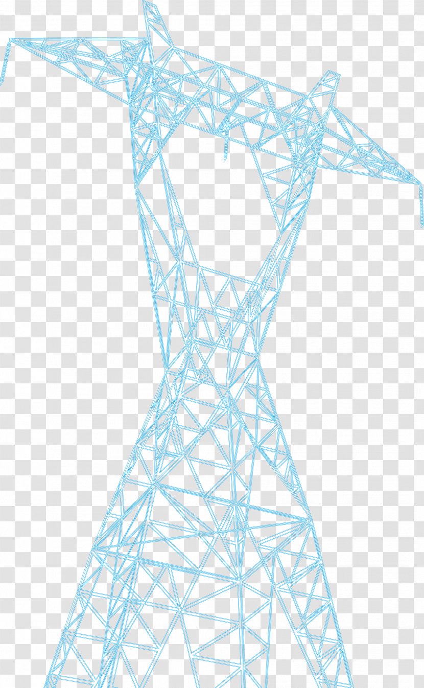 Transmission Tower Download Electricity - Dress - High-tension Line Transparent PNG