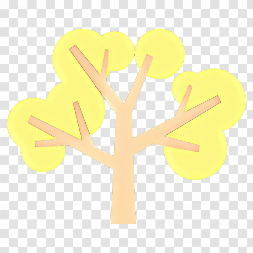 Yellow Font Heart Transparent PNG