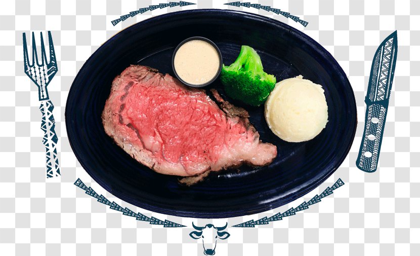 Sirloin Steak Seafood Bar And Grill Roast Beef Game Meat Flat Iron - Flower - Signature Dish Transparent PNG