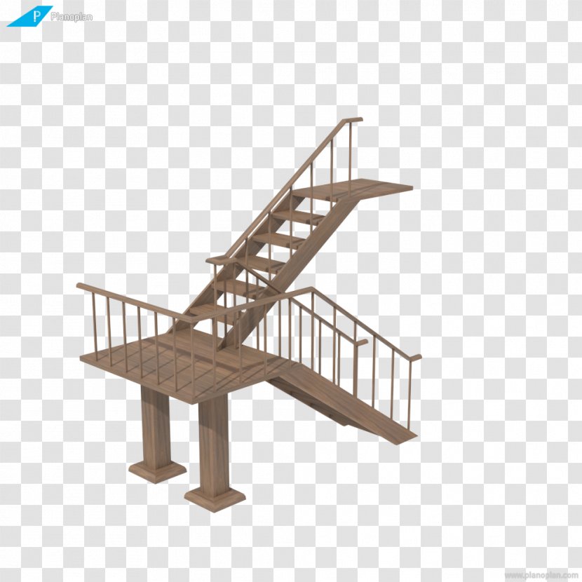 Stairs Angle - Plan Transparent PNG