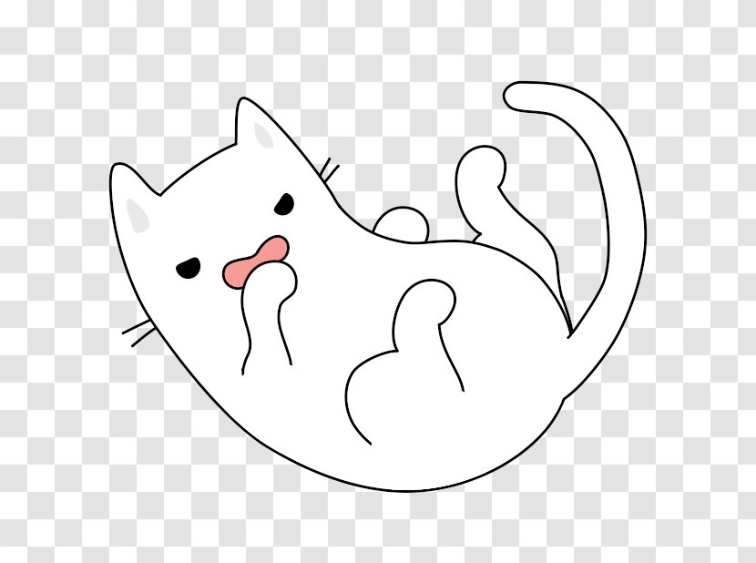 Whiskers Cat Clip Art Beak Cartoon - Heart - Kitty Doughnut Transparent PNG