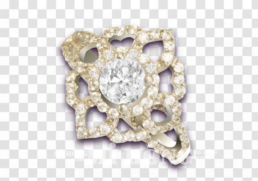 Jewellery Bling-bling Brooch Silver Fashion Transparent PNG