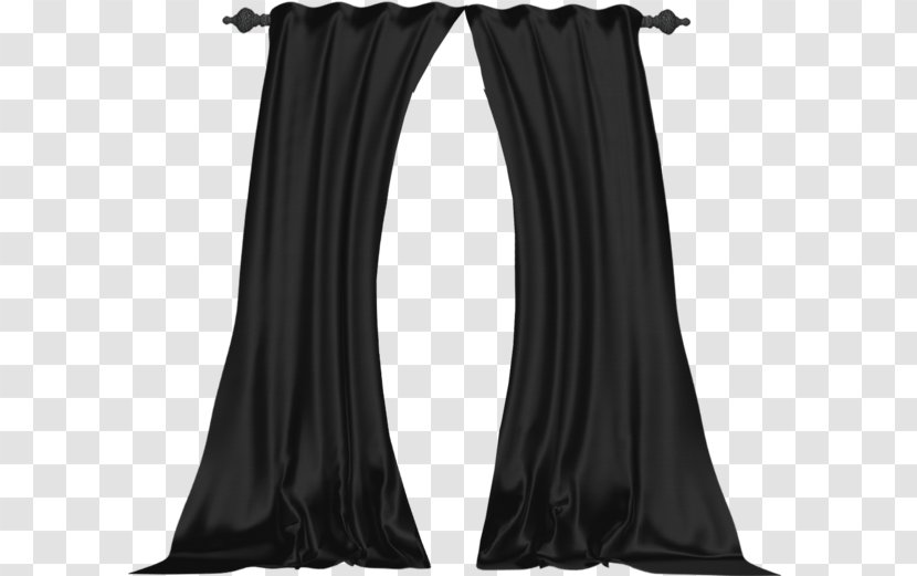 Curtain Black Textile Clip Art - Red - Perde Transparent PNG