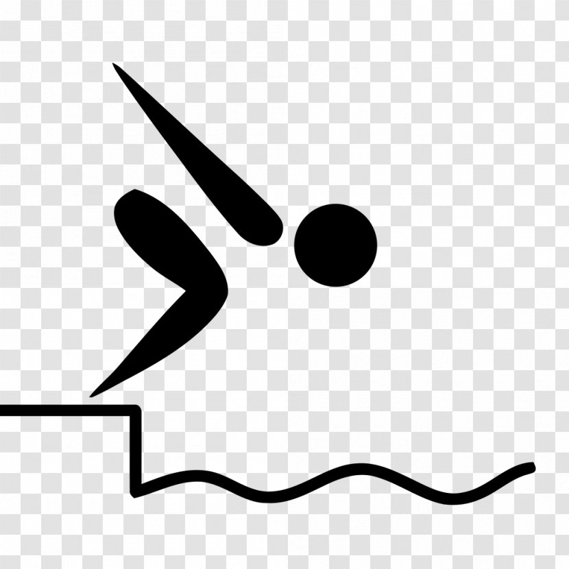 Swimming At The Summer Olympics Olympic Games Pictogram - Black Transparent PNG