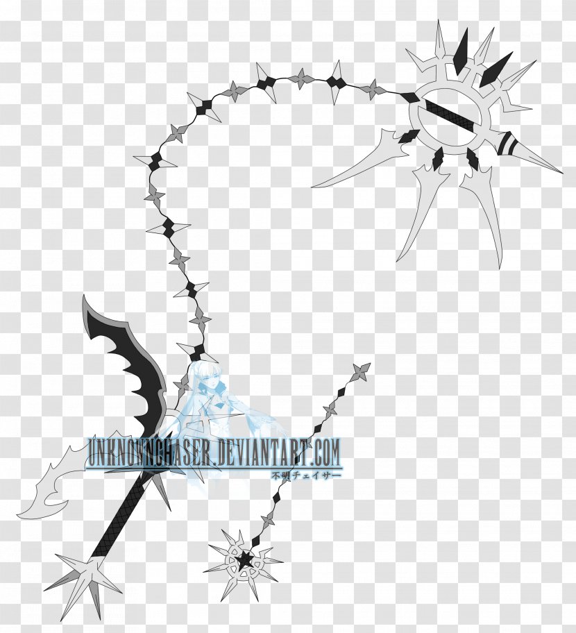 Tree White Line Weapon Font - Fashion Accessory Transparent PNG