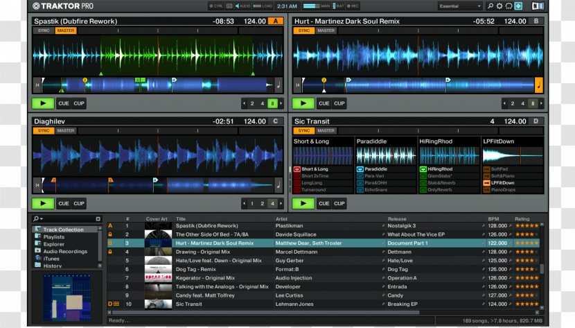 Traktor Disc Jockey Native Instruments Computer Software DJ Controller - Davide Squillace & Alfa Romero Transparent PNG