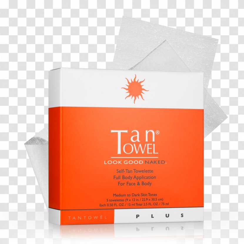 Lotion Tan Towel Half Body Plus 10 Count Sunless Tanning Self-Tan Towelette Full Application For Face & Sun - Unfolded Transparent PNG
