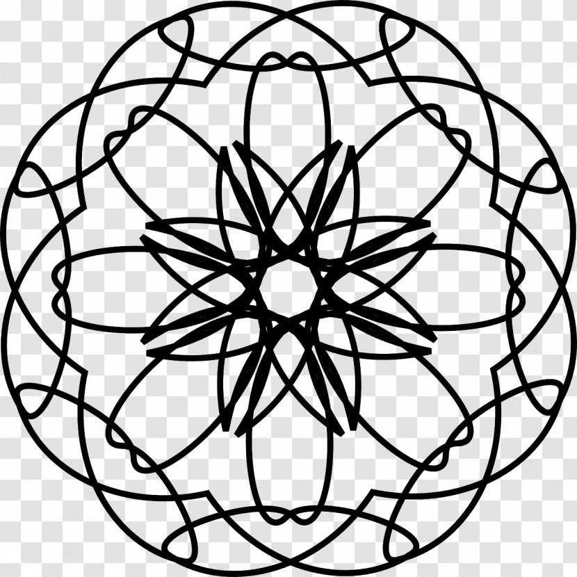 Mandala Overlapping Circles Grid Wikimedia Commons Ornament Transparent PNG