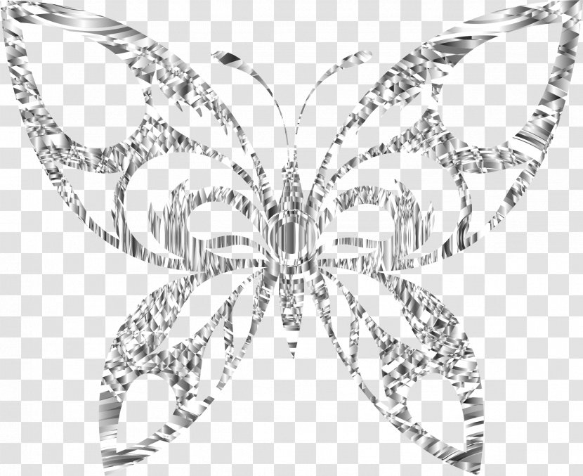 Butterfly Silhouette Clip Art - Pollinator - Diamond Transparent PNG