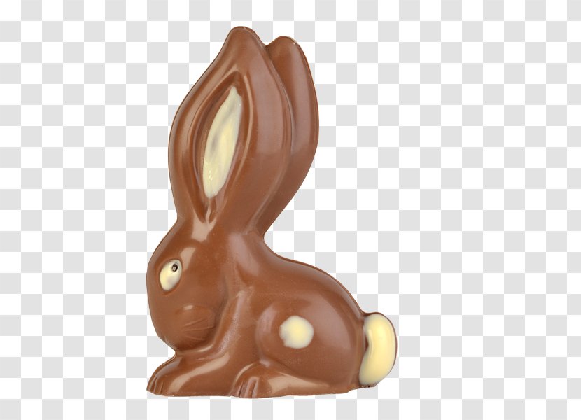 Hare Easter Bunny Chocolate Figurine - Rabits And Hares Transparent PNG