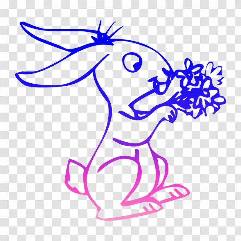 European Rabbit Cartoon Drawing Image - Coloring Book - Animal Transparent PNG