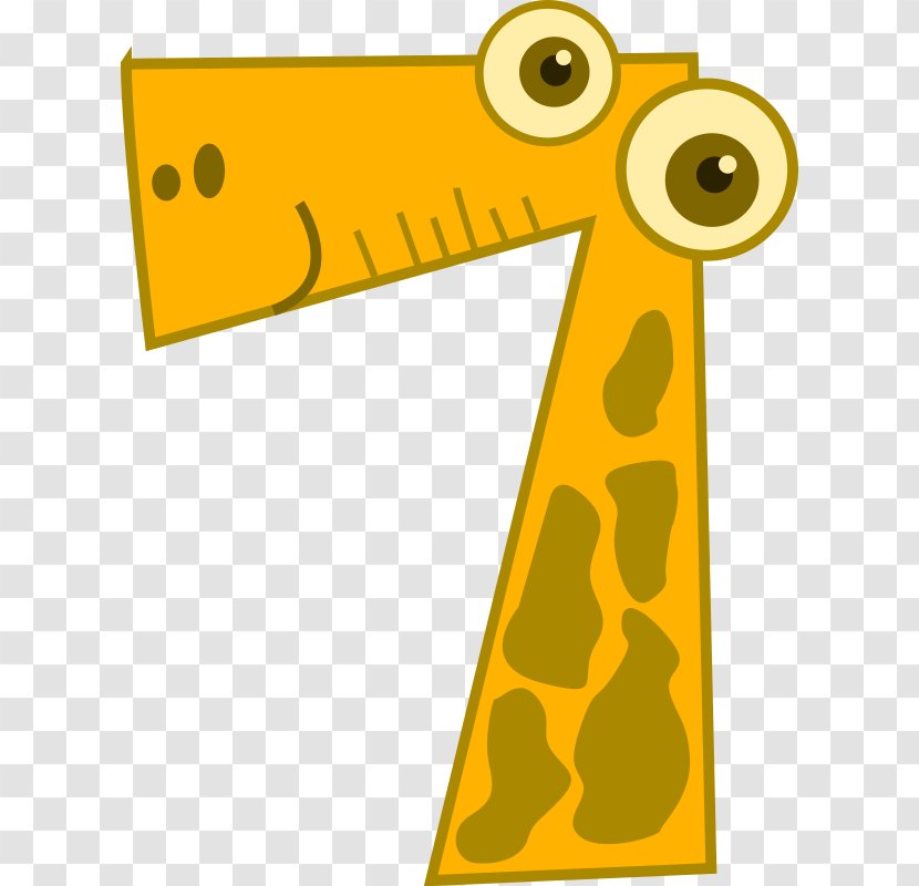 Number Clip Art - Text - Giraffe Transparent PNG