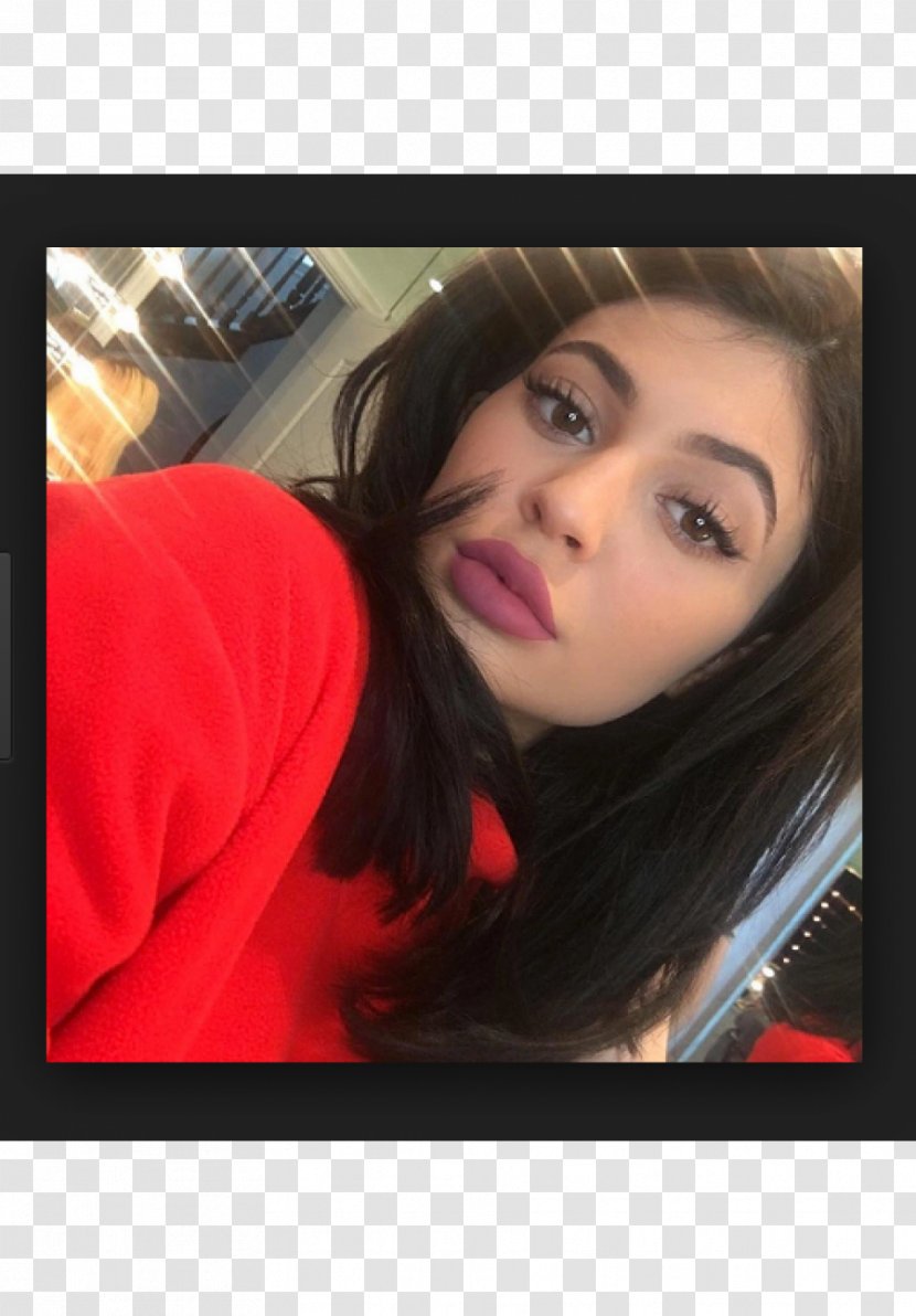 Kylie Jenner Lipstick Color Lip Liner - Heart - Biting Lips Transparent PNG