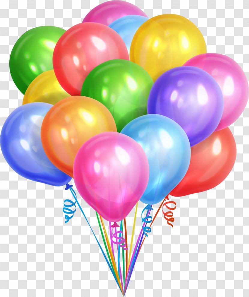 Colorful Dream Balloons - Watercolor Painting - Party Supply Transparent PNG