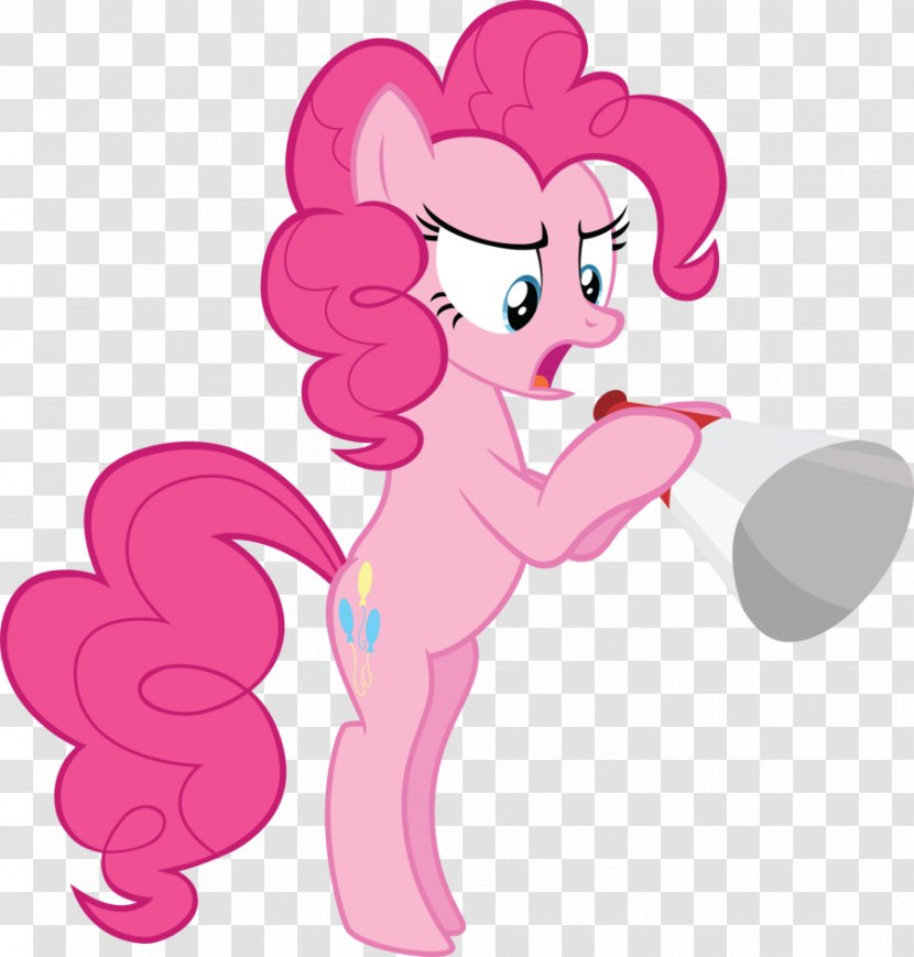 Pinkie Pie Pony Rainbow Dash Princess Luna DeviantArt - Frame - Megaphone Transparent PNG