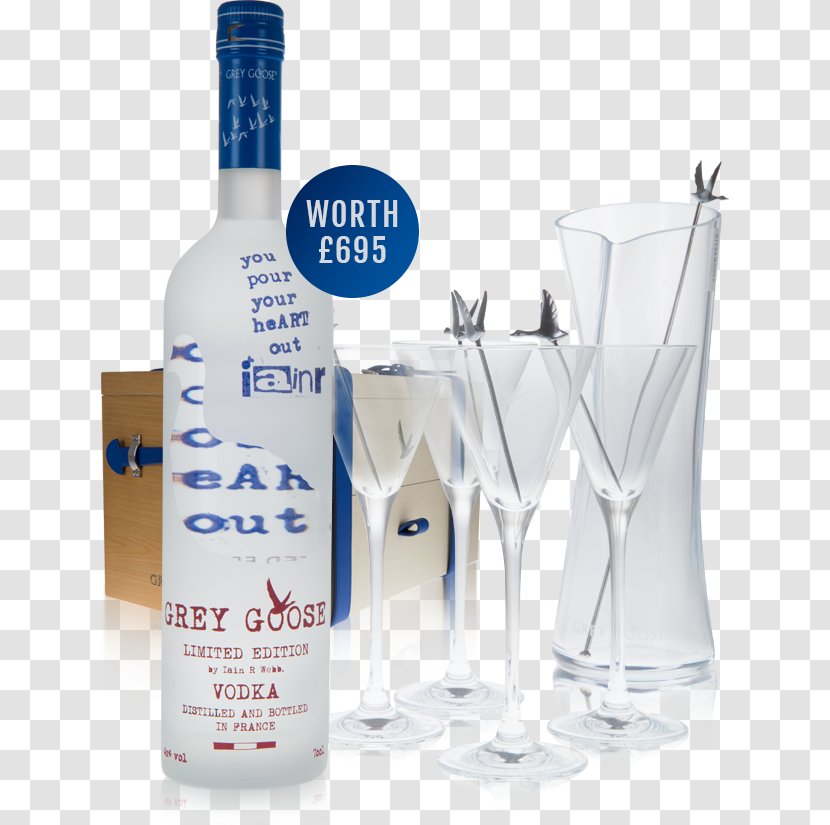 Vodka Liqueur Grey Goose Whiskey Distilled Beverage - Glass Bottle Transparent PNG