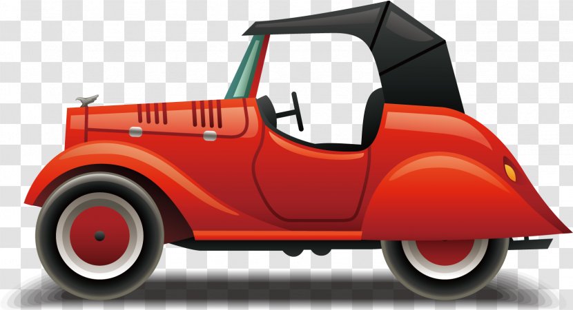 Classic Car Background - Vintage - City Toy Vehicle Transparent PNG