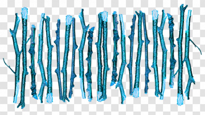 Wattle Fence Clip Art - Electric Blue Transparent PNG
