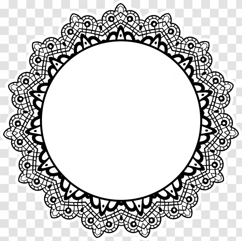 Mandala Lace - Material - Decorative Frame Transparent PNG