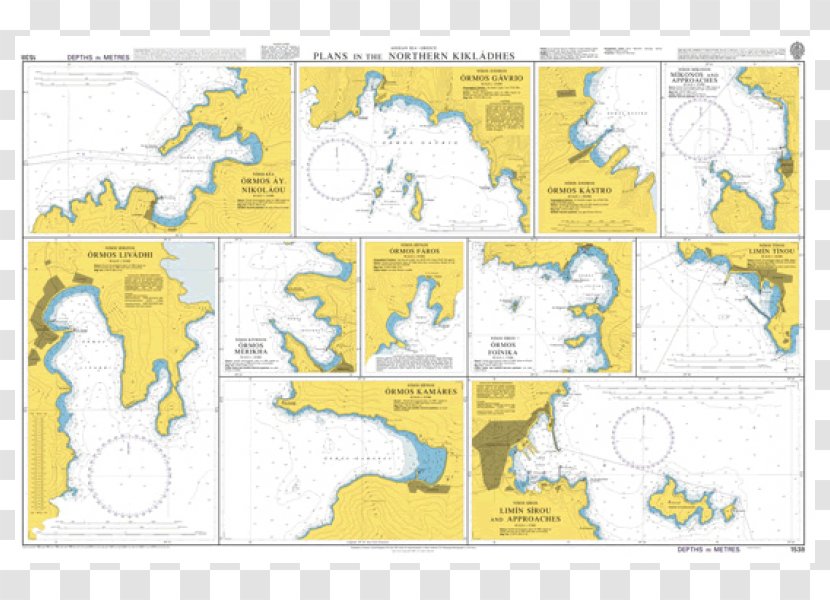 Nautical Chart Map Admiralty Hydrography Navigation - Yellow - Catalog Charts Transparent PNG