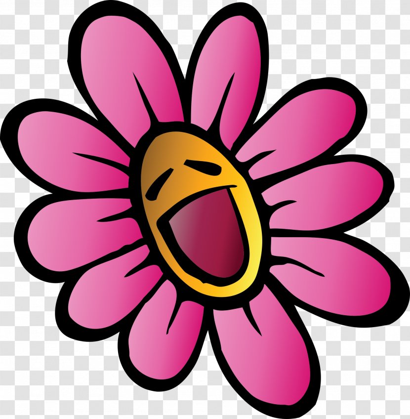 Smiley Clip Art - Flowering Plant - Cartoon Flowers Transparent PNG