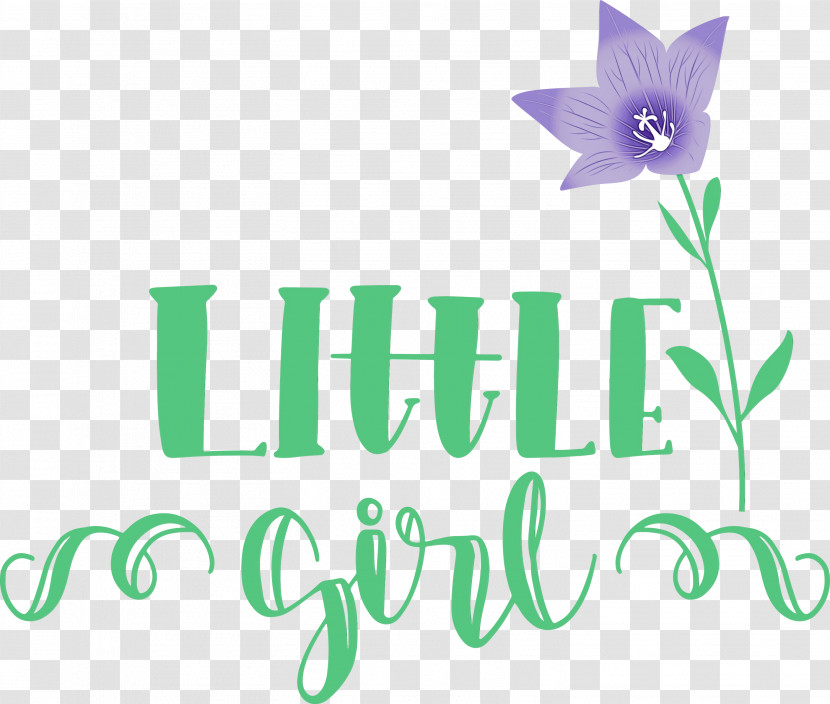 Logo Flower Green Text Flora Transparent PNG