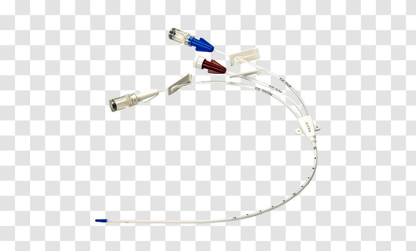 Central Venous Catheter Intravenous Therapy Vein Port - Networking Cables Transparent PNG